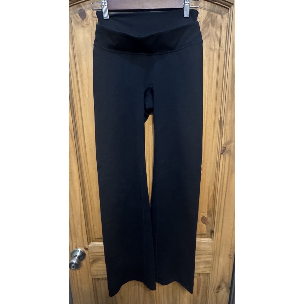 Spanx Black Bootcut Pants‎ Women's Medium Shaping Yoga Lounge Tummy Control